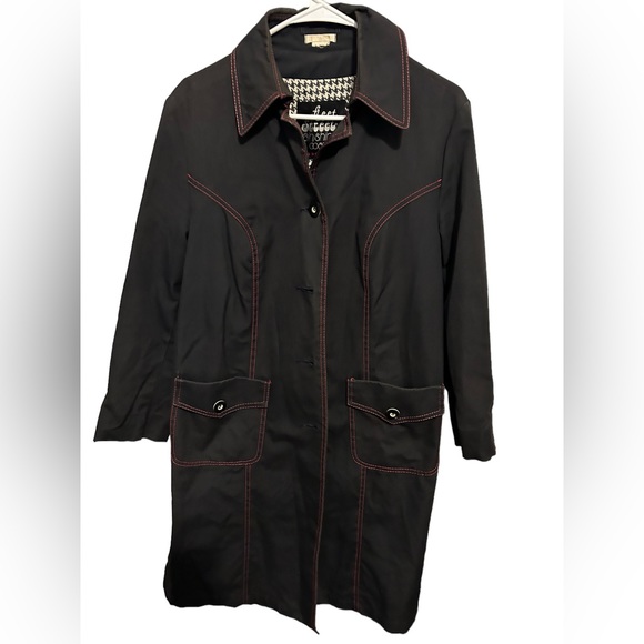 1960s Fleet Street trench Raincoat-Size 12 - Picture 1 of 7